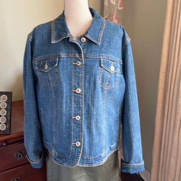 Vintage jean jacket. Coldwater Creek. - Picture 1 of 7